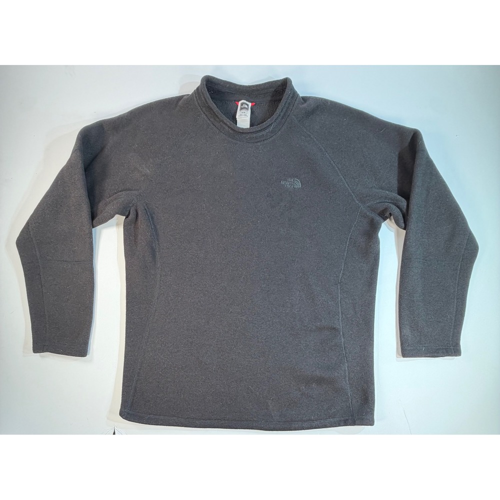 The North Face Mens TKA 100 Crewneck Fleece Pullover Charcoal Gray XL Sweater